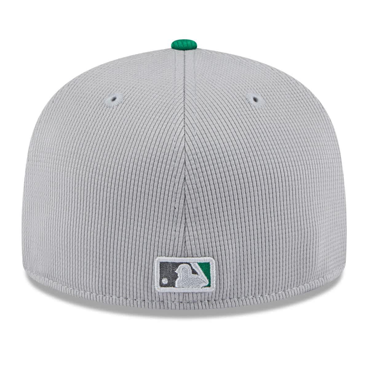 Oakland Athletics MLB Gray/Green Athletics 2025 Batting Practice 59FIFTY Fitted Hat