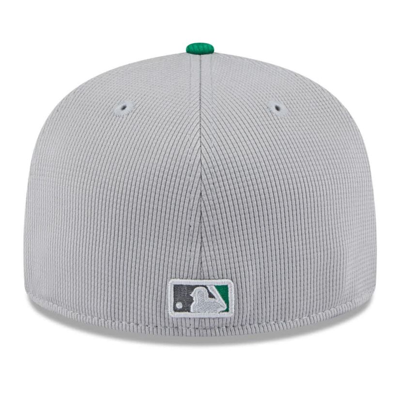 Oakland Athletics MLB Gray/Green Athletics 2025 Batting Practice 59FIFTY Fitted Hat