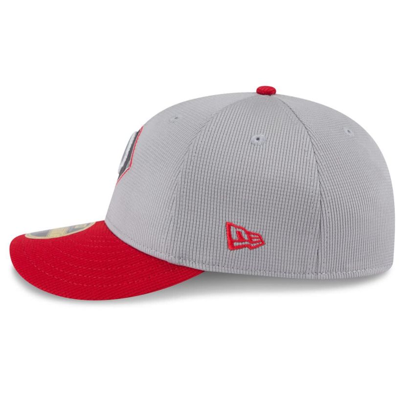 Chicago White Sox MLB Gray/Red Chicago Sox 2025 Batting Practice Low 59FIFTY Fitted Hat