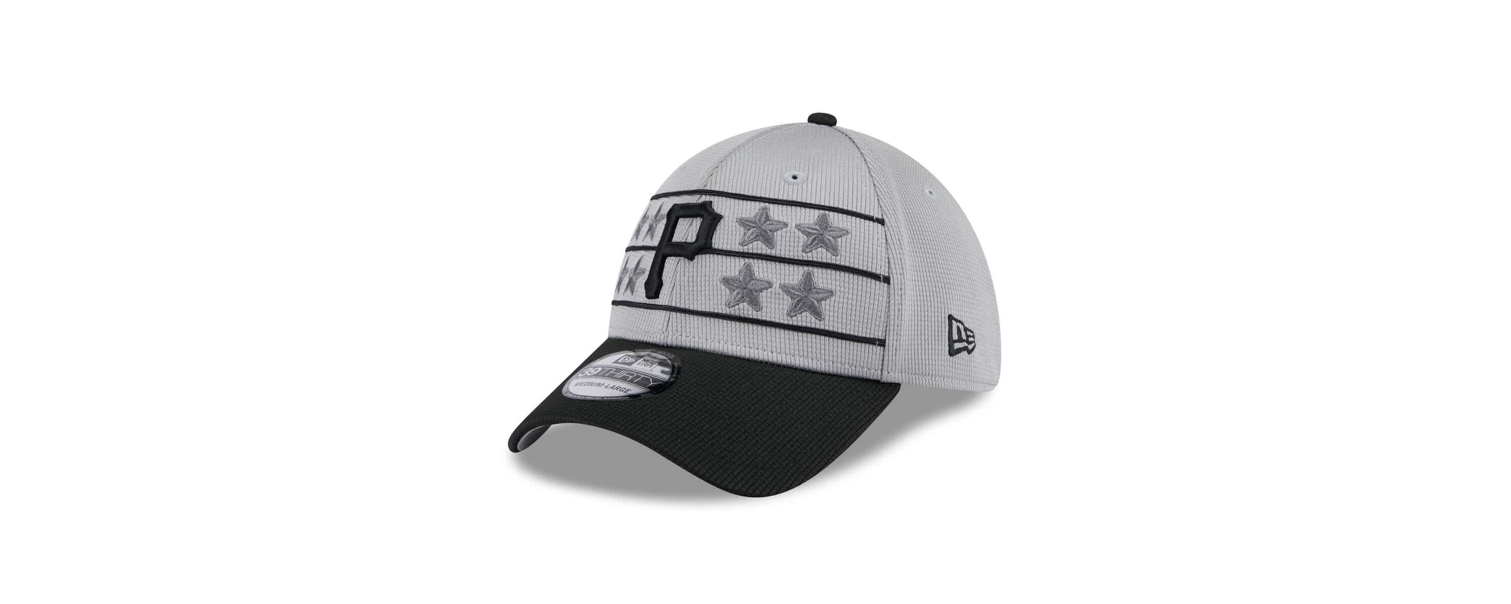 MLB Gray/Black Pittsburgh Pirates 2025 Batting Practice 39THIRTY Flex Hat