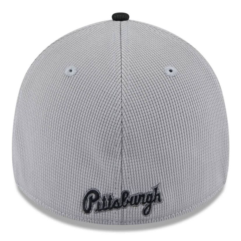 MLB Gray/Black Pittsburgh Pirates 2025 Batting Practice 39THIRTY Flex Hat