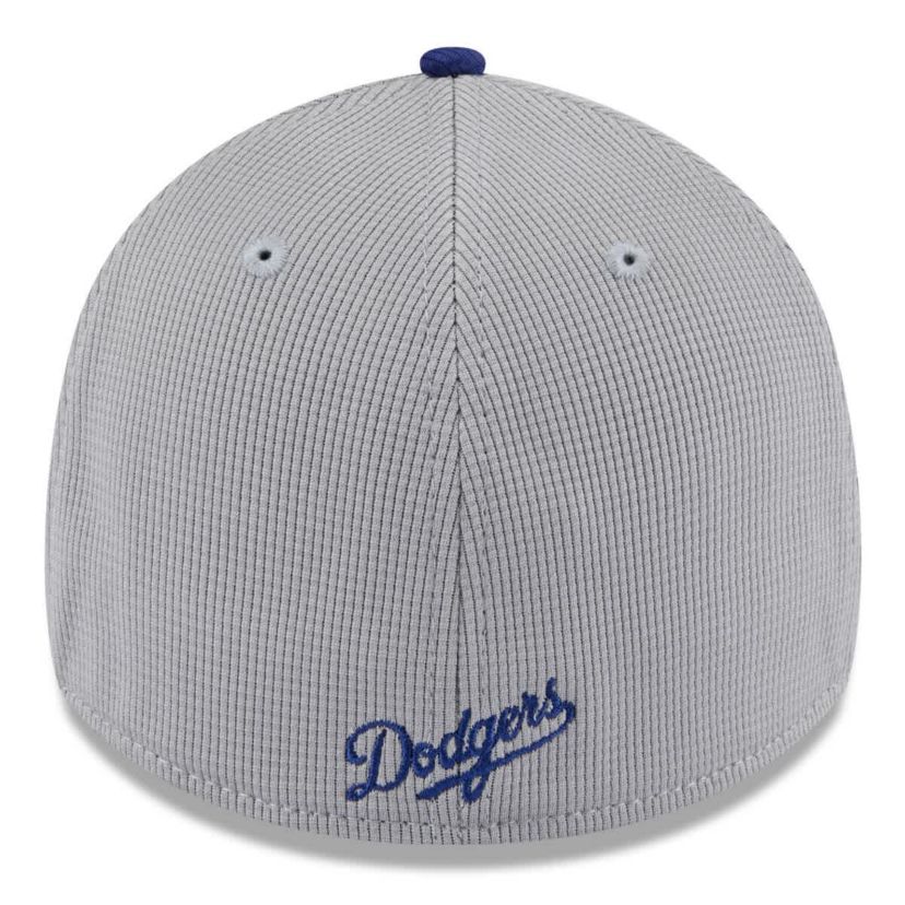 MLB Gray/Royal Los Angeles Dodgers 2025 Batting Practice 39THIRTY Flex Hat