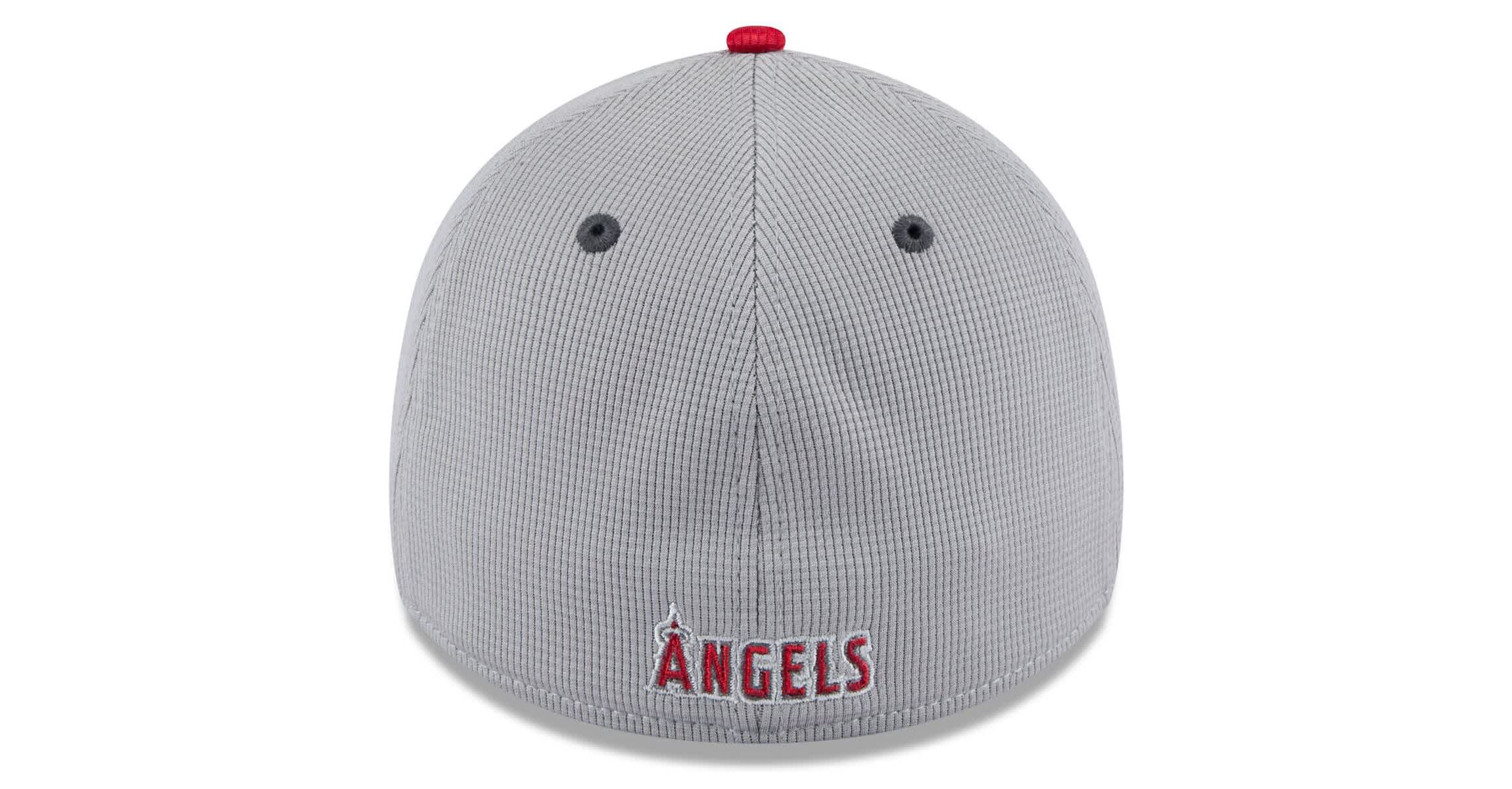 MLB Gray/Red Los Angeles Angels 2025 Batting Practice 39THIRTY Flex Hat