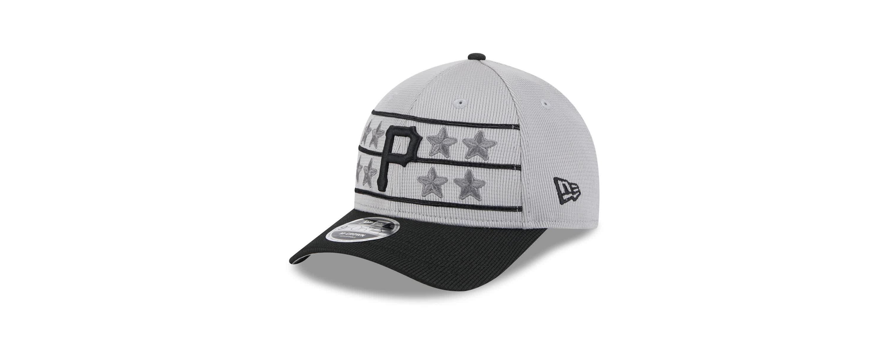 MLB Gray/Black Pittsburgh Pirates 2025 Batting Practice 9FORTY M-Crown Adjustable Hat