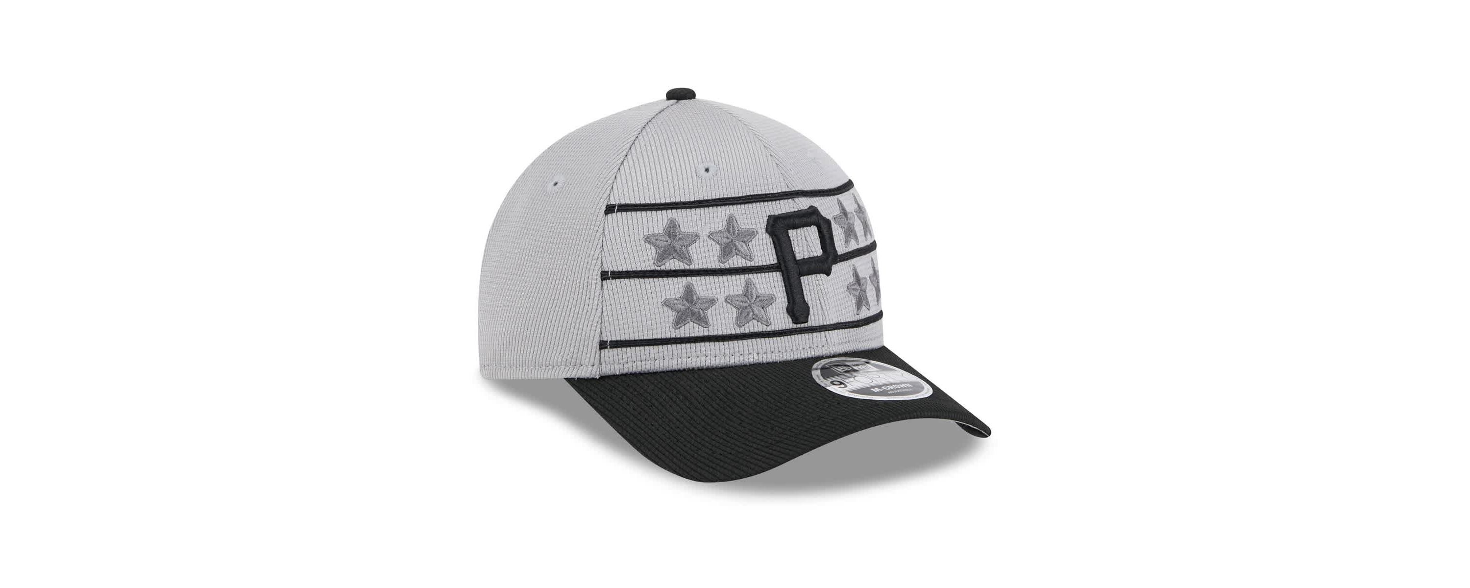 MLB Gray/Black Pittsburgh Pirates 2025 Batting Practice 9FORTY M-Crown Adjustable Hat