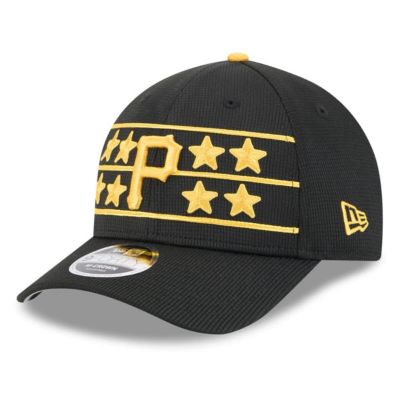 New Era Men's MLB Pittsburgh Pirates 2025 Batting Practice 9FORTY M-Crown Adjustable Hat, Black
