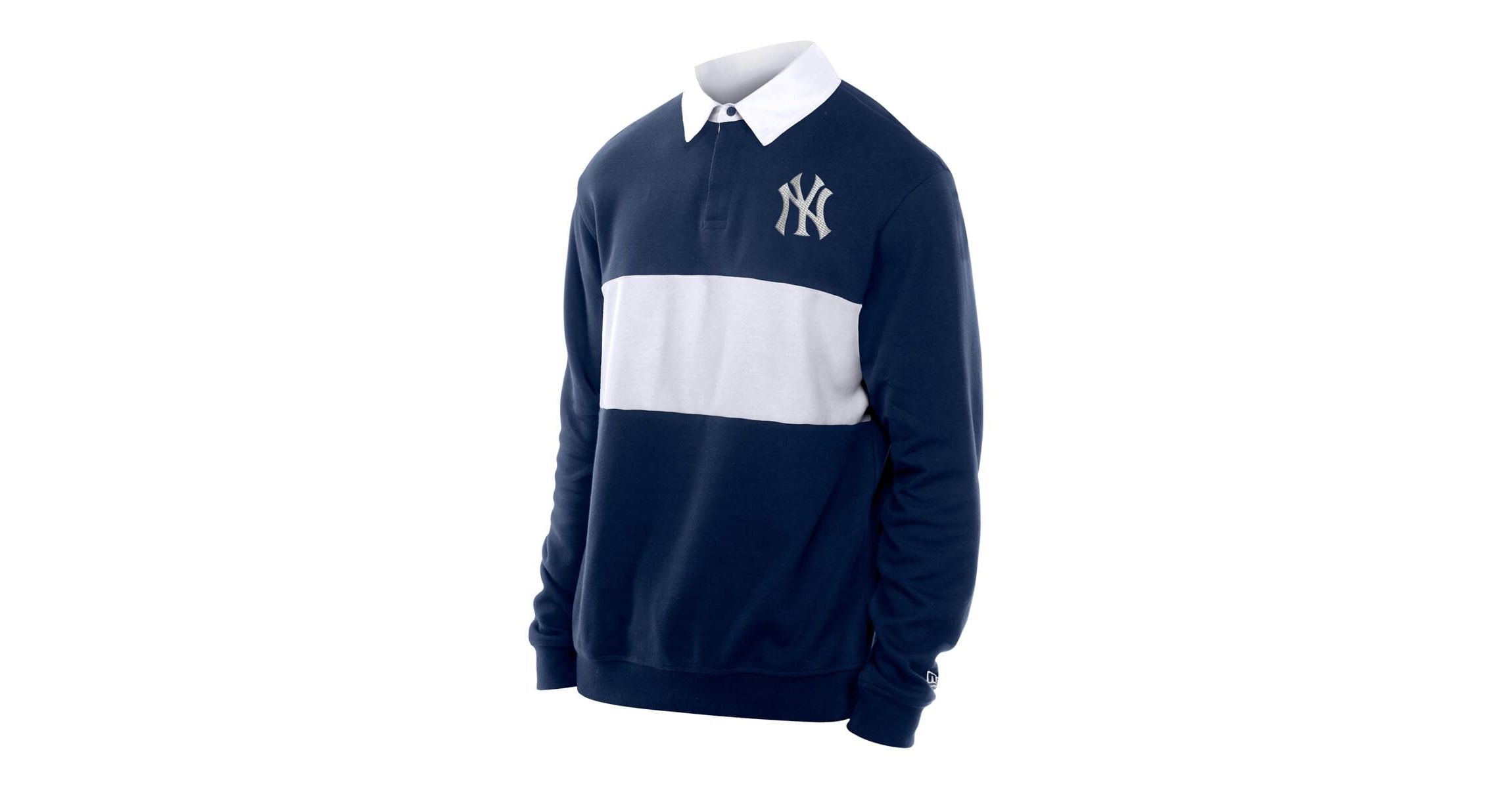 MLB New York Yankees Throwback Prep Colorblock Rugby Polo