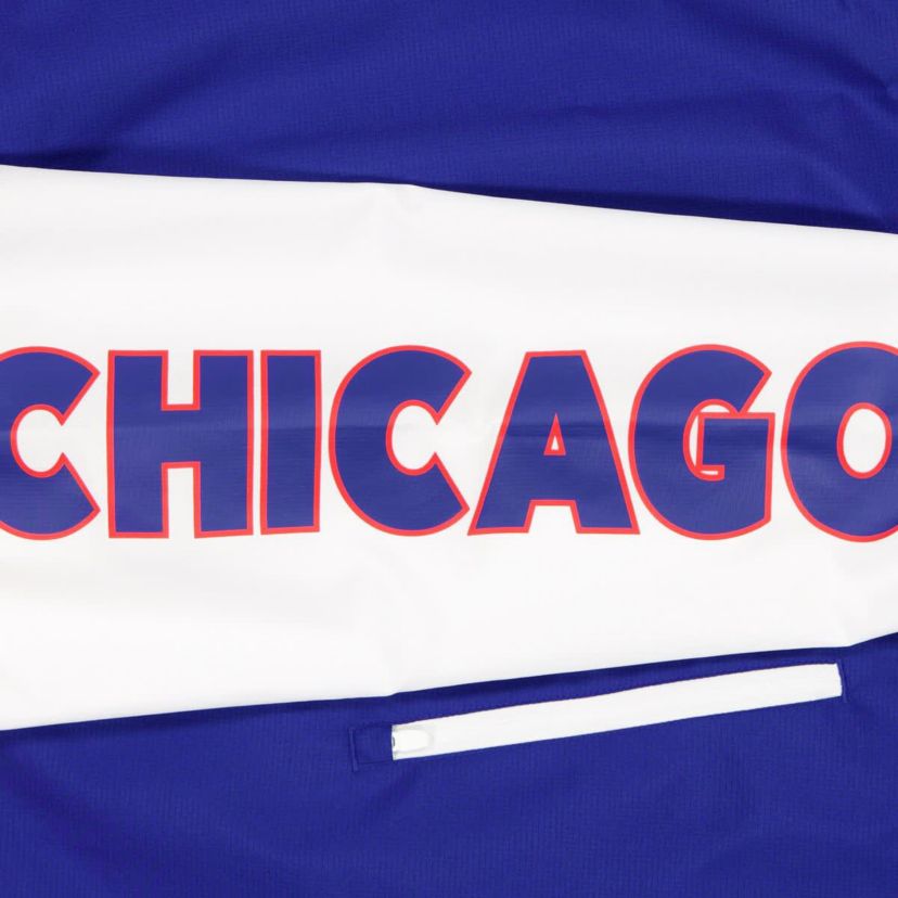 MLB Royal/Red Chicago Cubs Color Block Full-Zip Hoodie Windbreaker