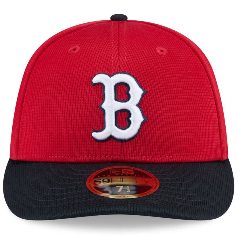 Boston Red Sox MLB Red/Navy Boston Sox 2025 Spring Training Low 59FIFTY Fitted Hat