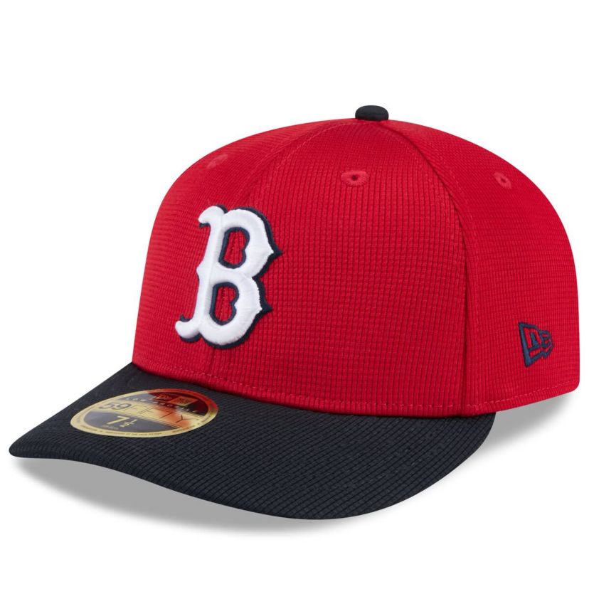 Boston Red Sox MLB Red/Navy Boston Sox 2025 Spring Training Low 59FIFTY Fitted Hat