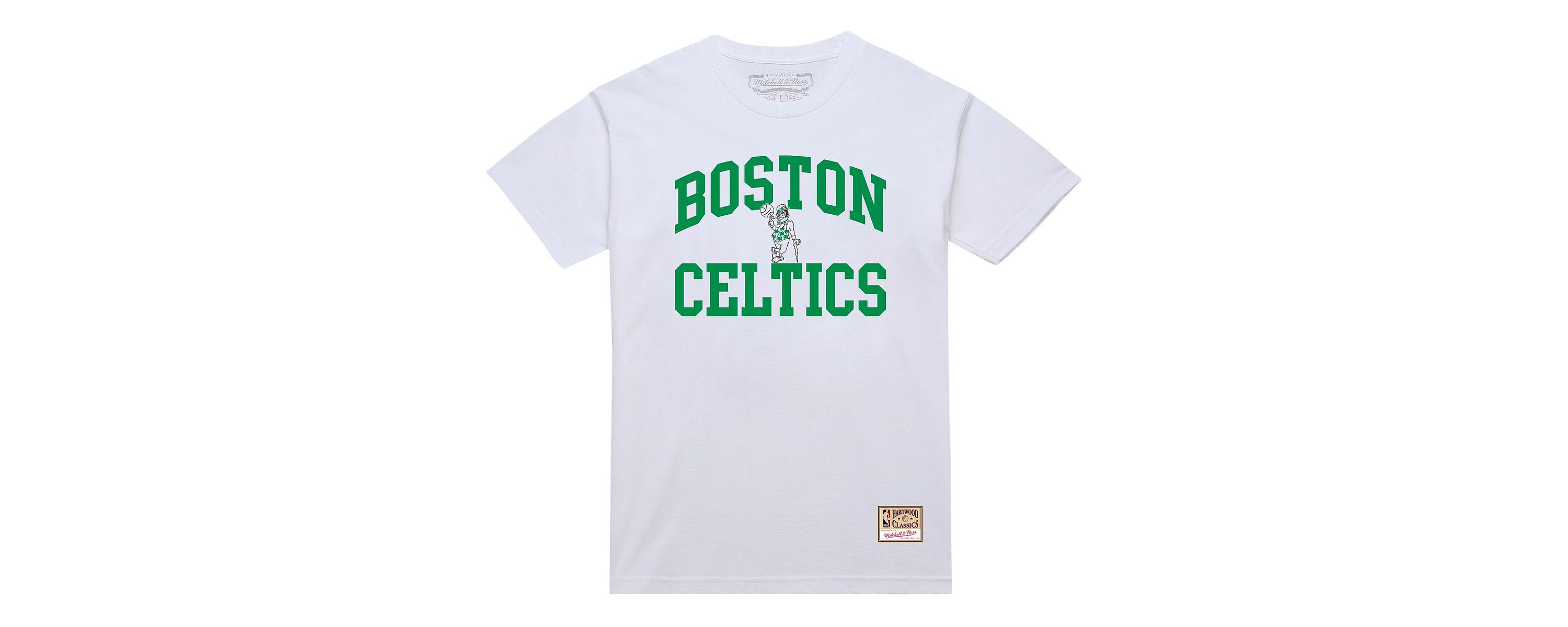 NBA Boston Celtics Hardwood Classics Vintage Warm Up T-Shirt