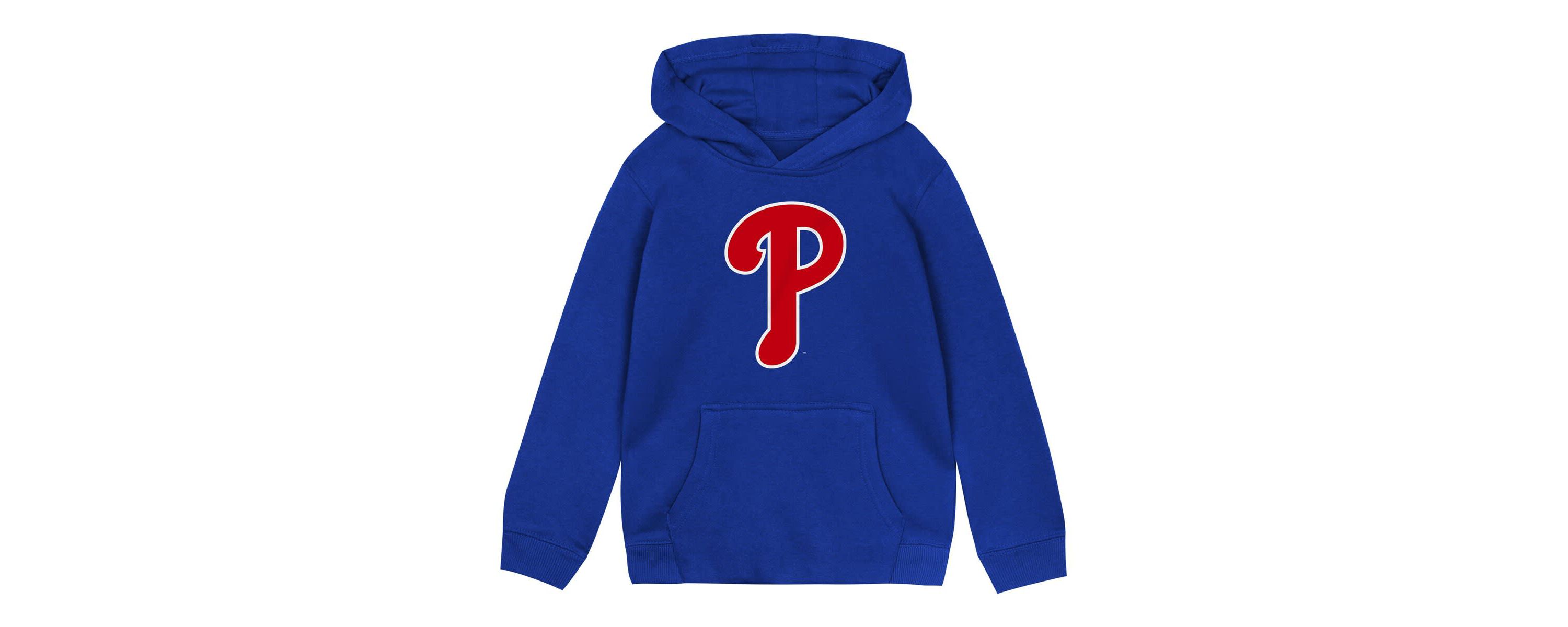MLB Philadelphia Phillies Primary Logo Fleece Pullover Hoodie