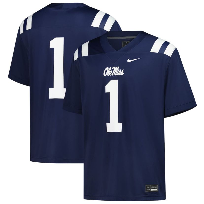 NCAA Nike #1 Ole Miss Rebels Untouchable Football Jersey