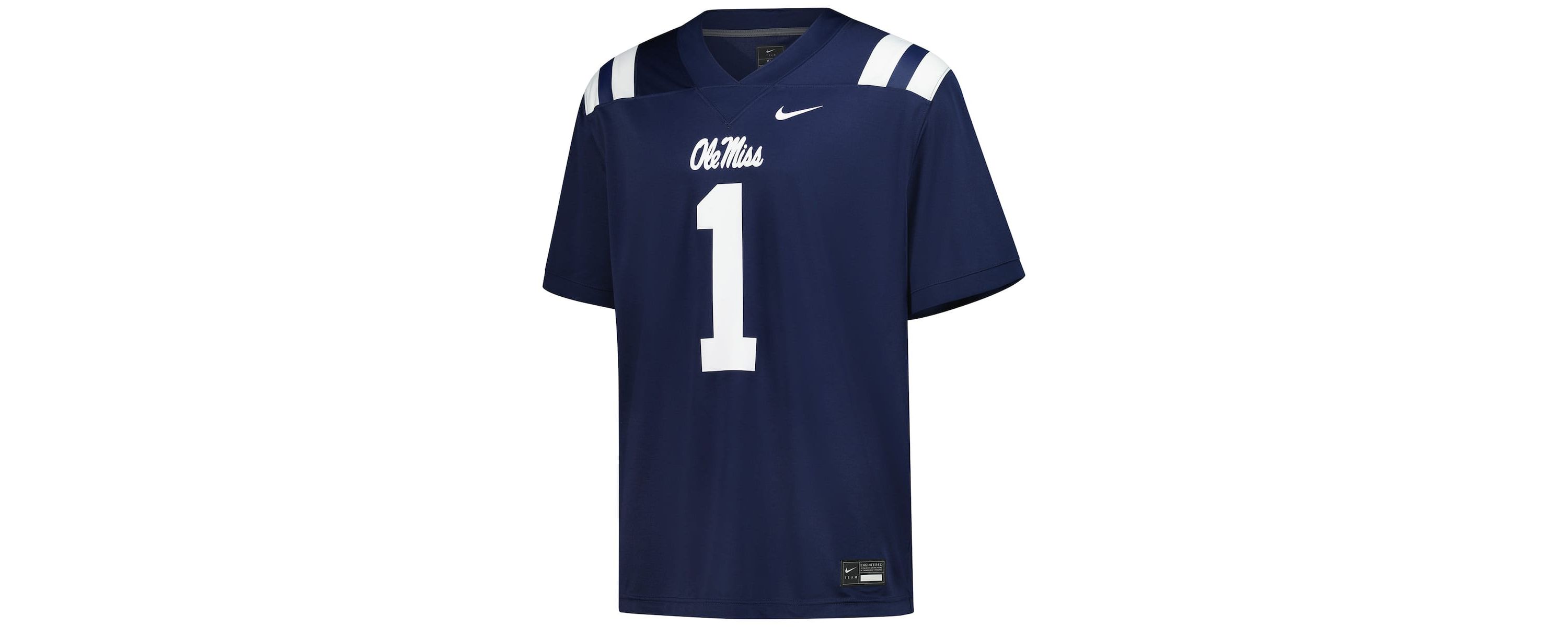 NCAA Nike #1 Ole Miss Rebels Untouchable Football Jersey