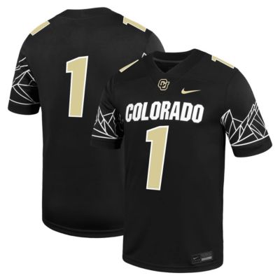 Men's NCAA Nike Colorado Buffaloes Untouchable Game Jersey, Black, 3XL