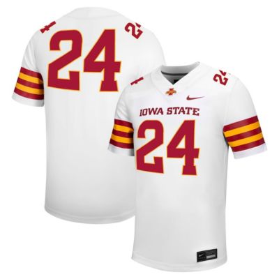 Men's NCAA Nike #24 Iowa State Cyclones Untouchable Football Jersey