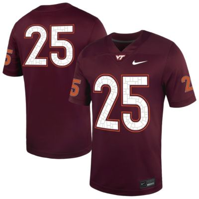 Men's NCAA Nike #25 Virginia Tech Hokies Untouchable Football Jersey, 2XL