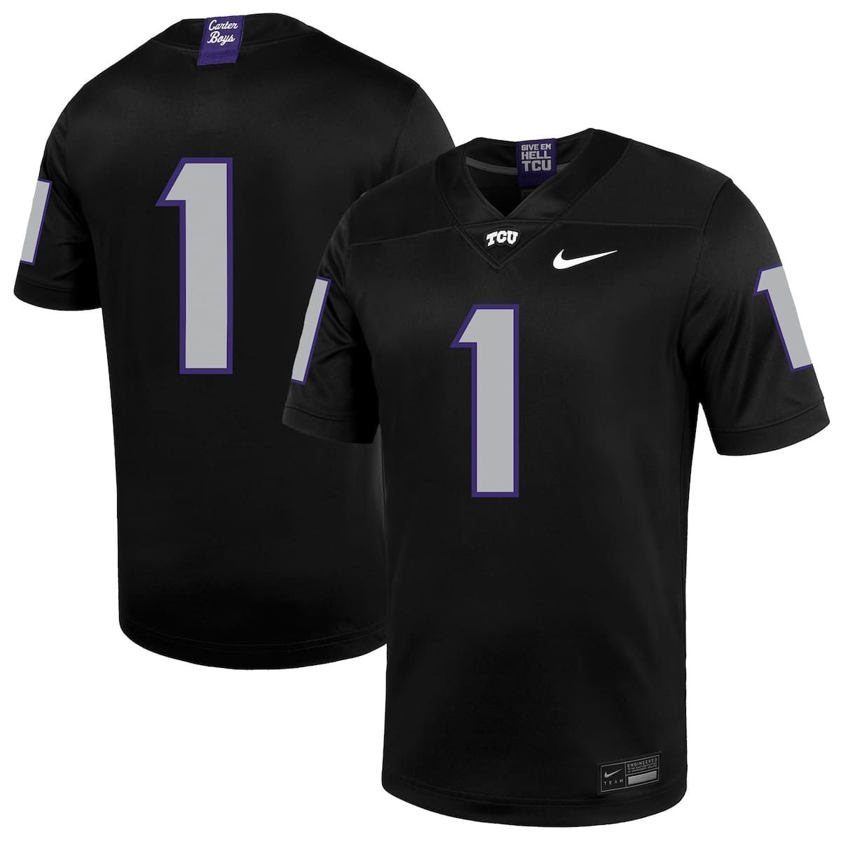 NCAA Nike #1 TCU Horned Frogs Untouchable Football Jersey