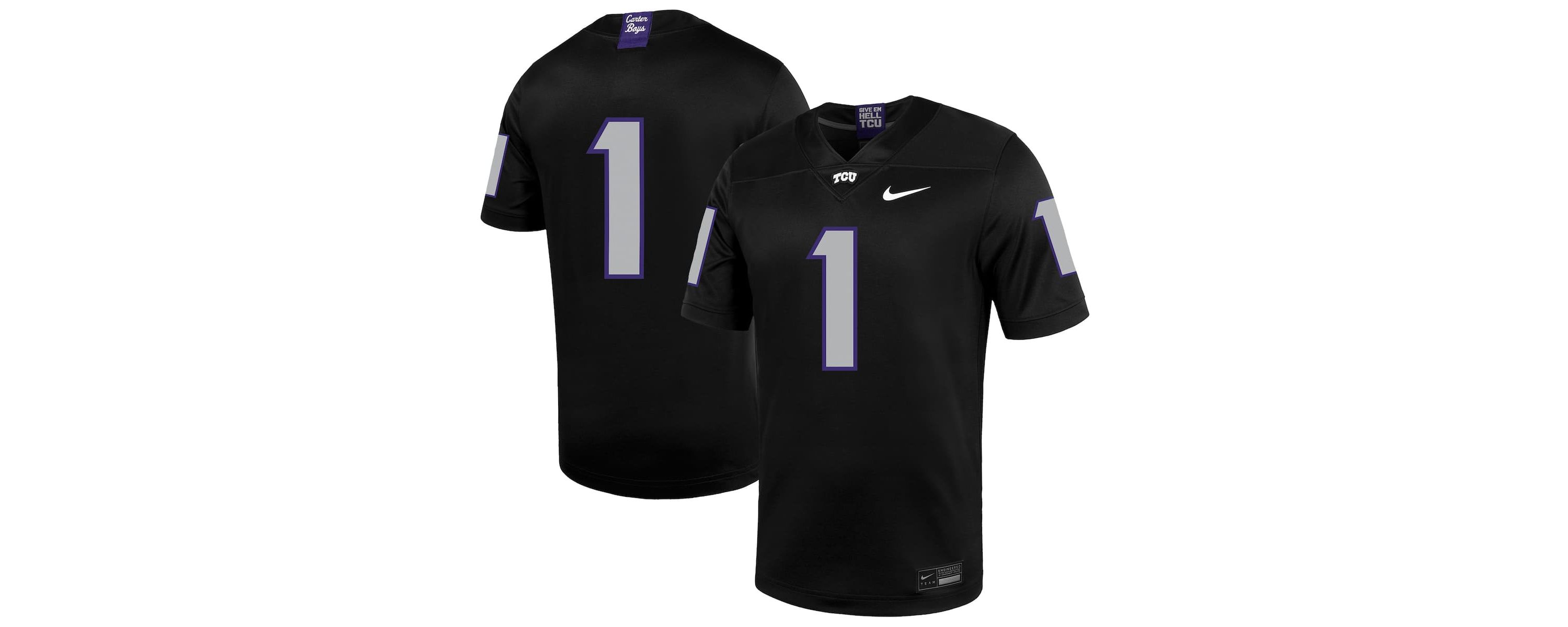 NCAA Nike #1 TCU Horned Frogs Untouchable Football Jersey