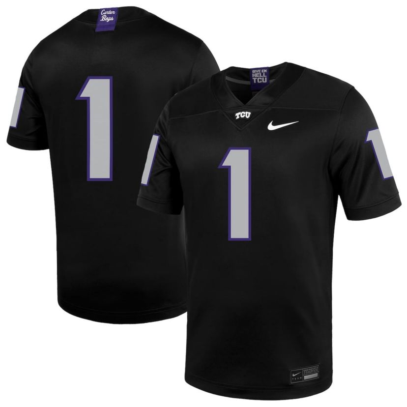 NCAA Nike #1 TCU Horned Frogs Untouchable Football Jersey