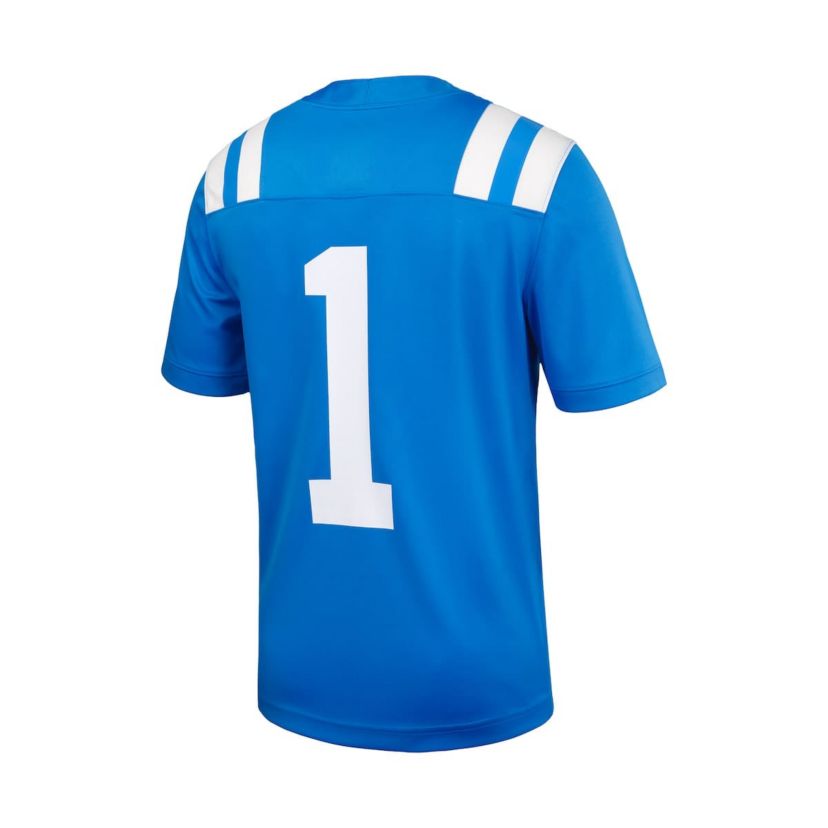 NCAA Nike #1 Powder Ole Miss Rebels Untouchable Football Jersey