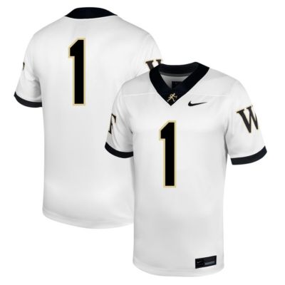 Men's NCAA Nike #1 Wake Forest Demon Deacons Untouchable Football Jersey
