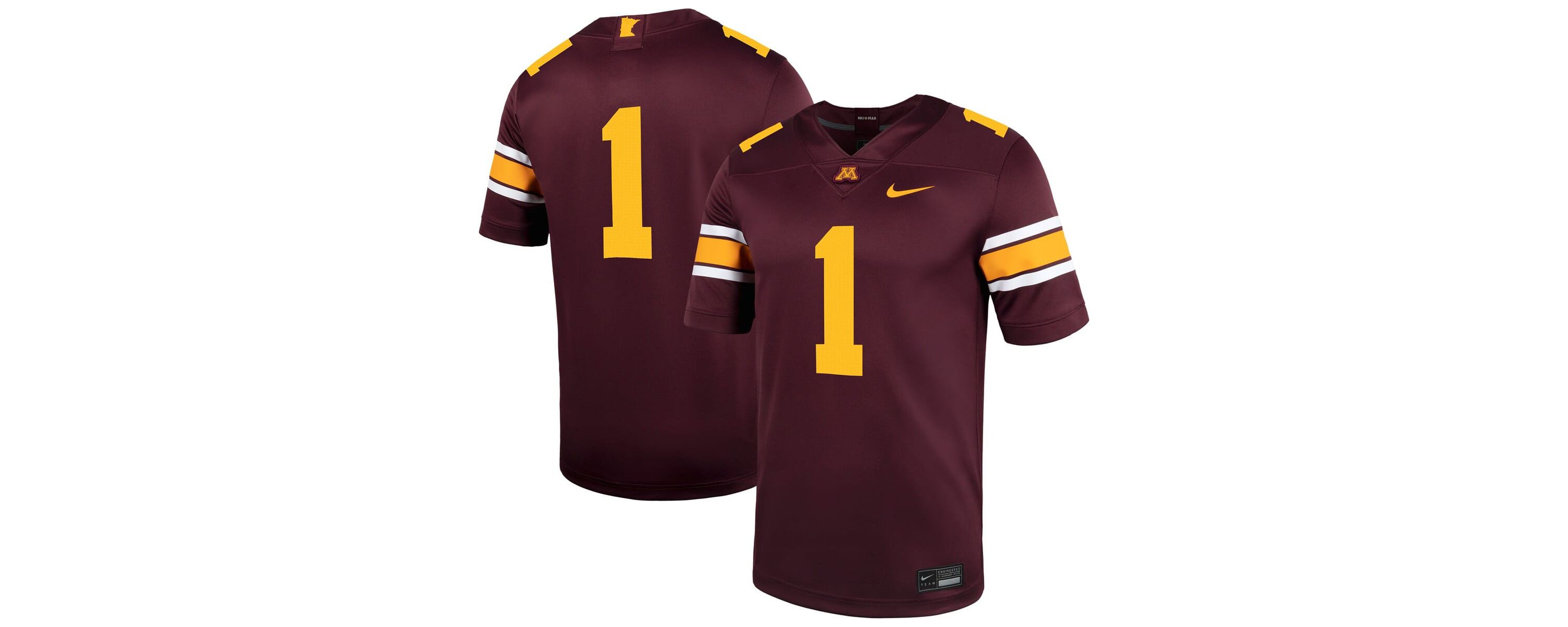 NCAA Nike #1 Minnesota Golden Gophers Untouchable Football Jersey