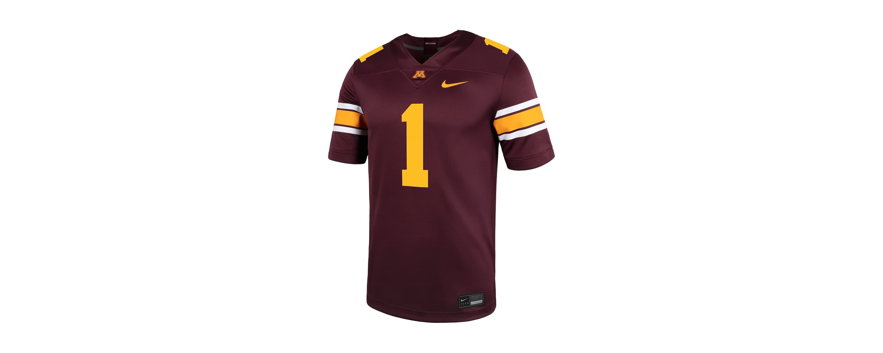NCAA Nike #1 Minnesota Golden Gophers Untouchable Football Jersey