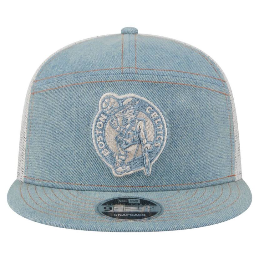 NBA Boston Celtics Adventure Split Panel 9FIFTY Snapback Trucker Hat