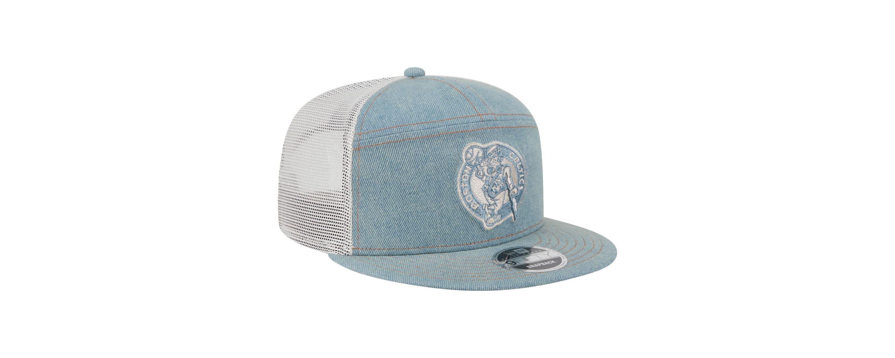 NBA Boston Celtics Adventure Split Panel 9FIFTY Snapback Trucker Hat