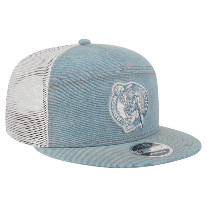NBA Boston Celtics Adventure Split Panel 9FIFTY Snapback Trucker Hat