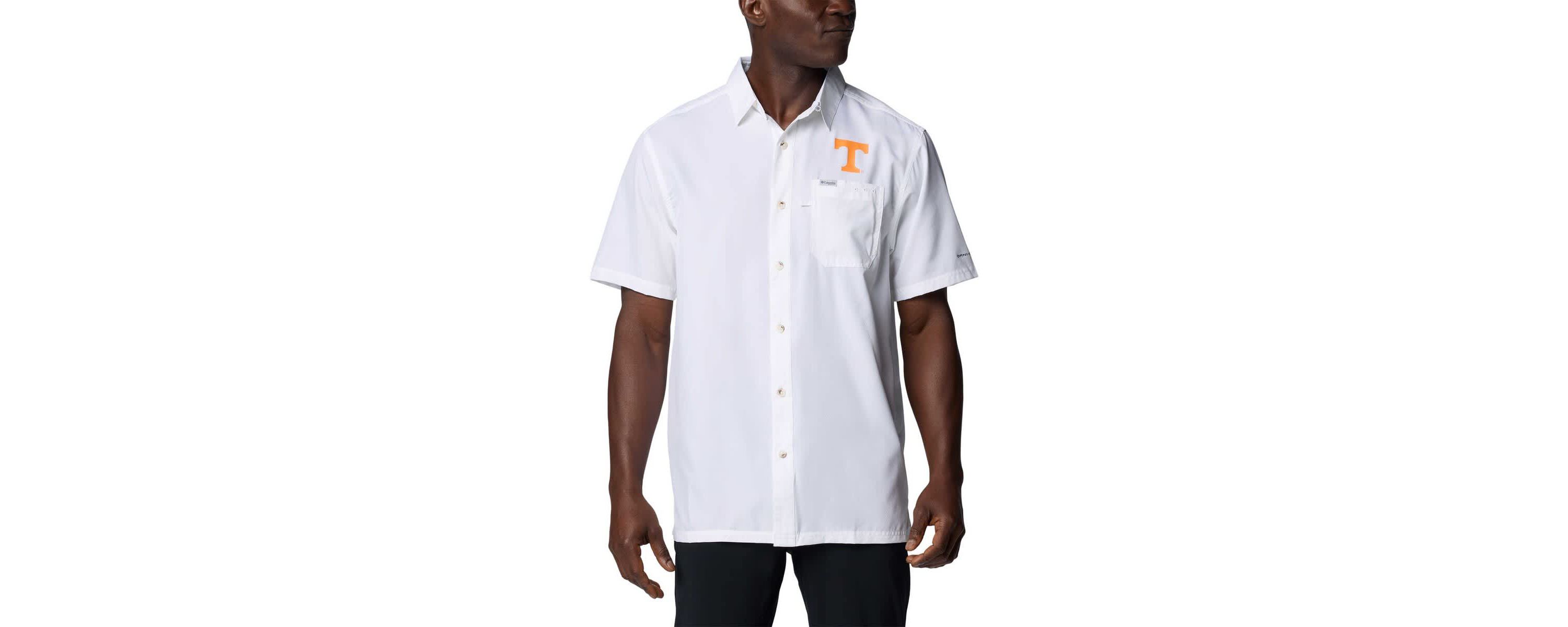 NCAA Tennessee Volunteers Slack Tide Button-Up Camp Shirt