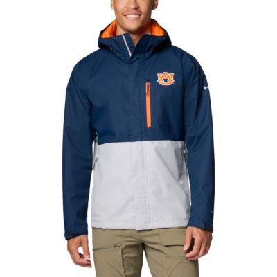 Columbia Men's NCAA Auburn Tigers Field Bound Omni-Techâ¢ Full-Zip Jacket, Navy Blue, XL