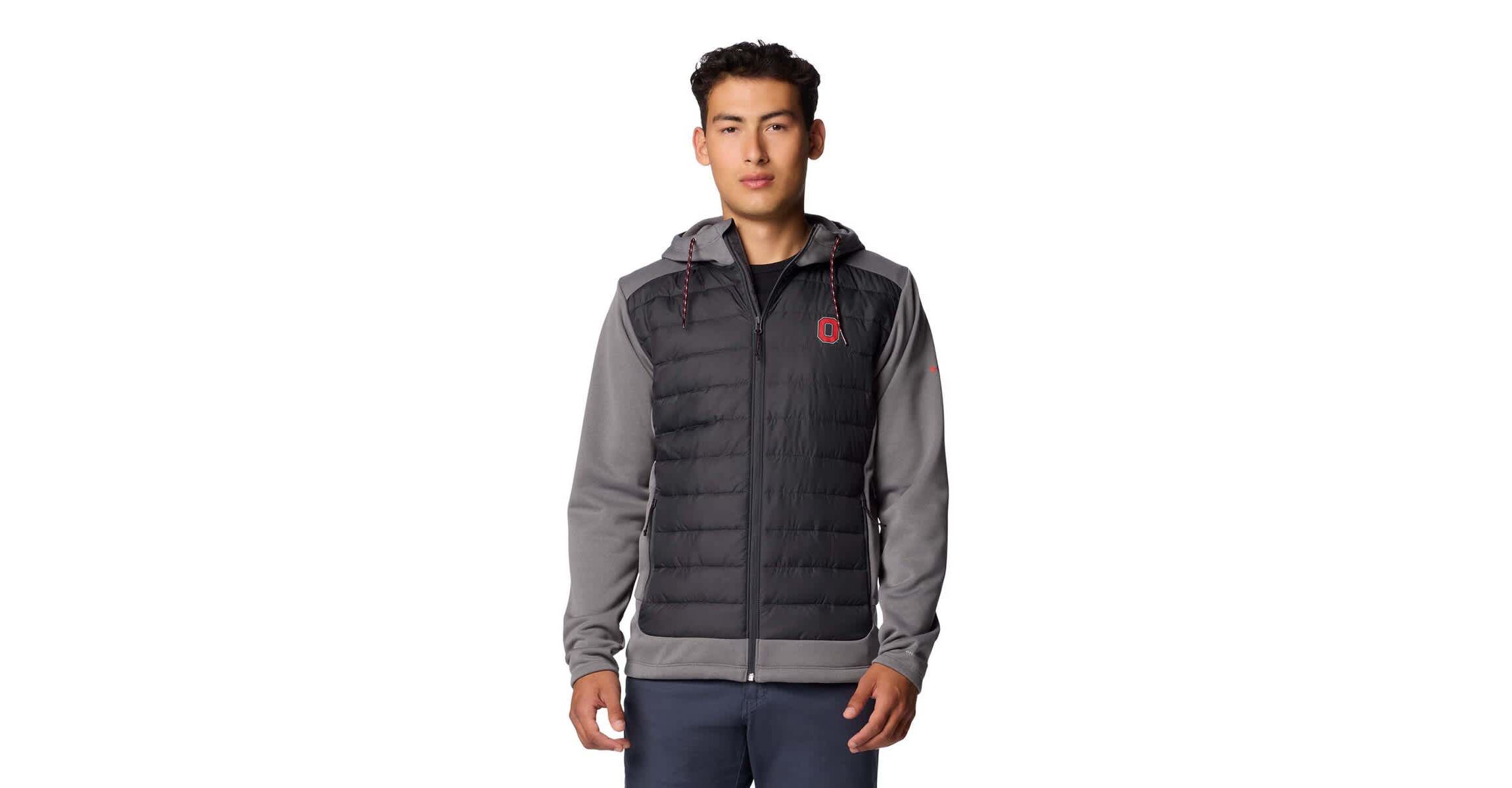 NCAA Charcoal/Gray Ohio State Buckeyes Out-Shield Hybrid Full-Zip Hoodie Jacket