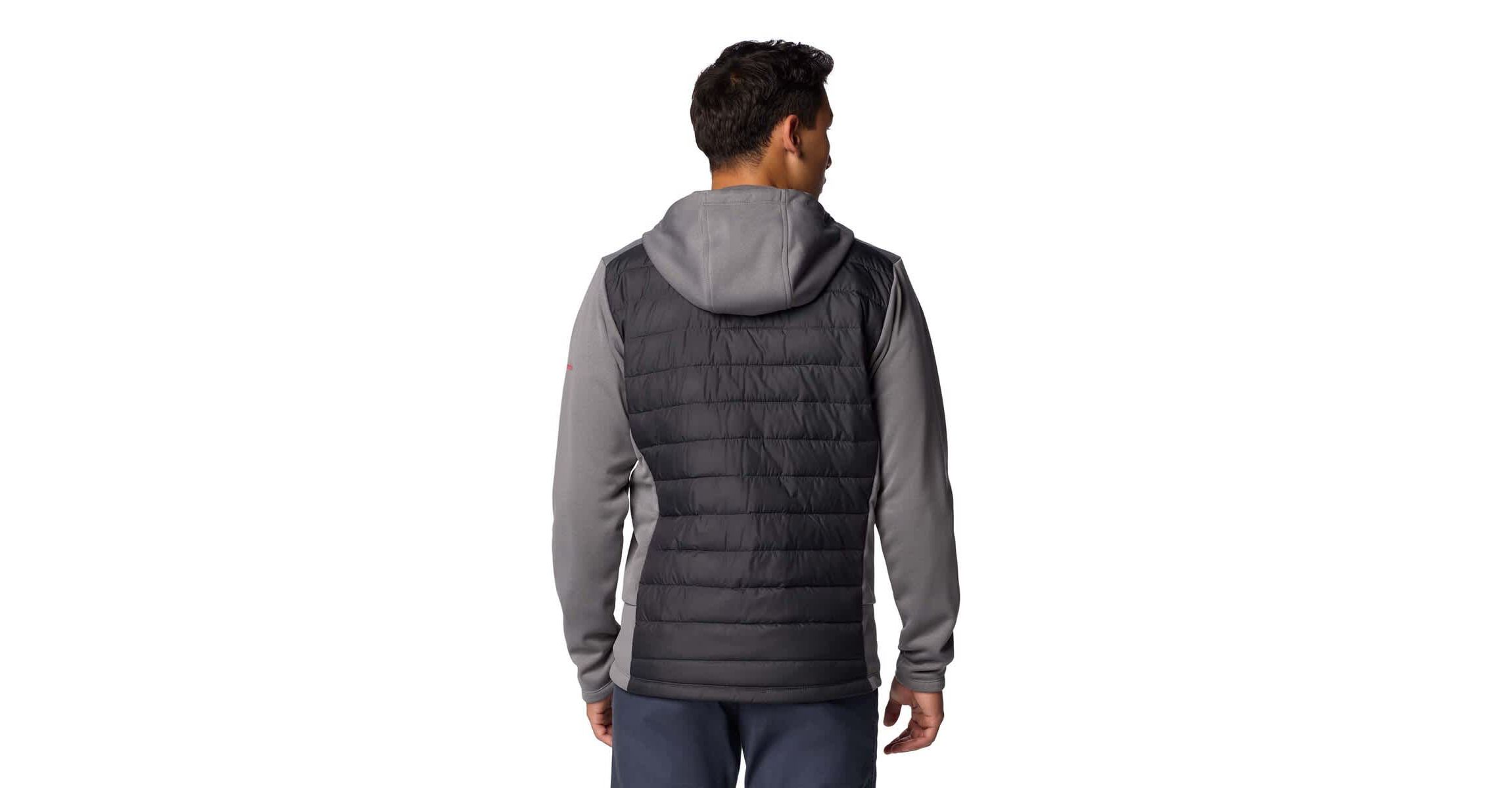 NCAA Charcoal/Gray Ohio State Buckeyes Out-Shield Hybrid Full-Zip Hoodie Jacket