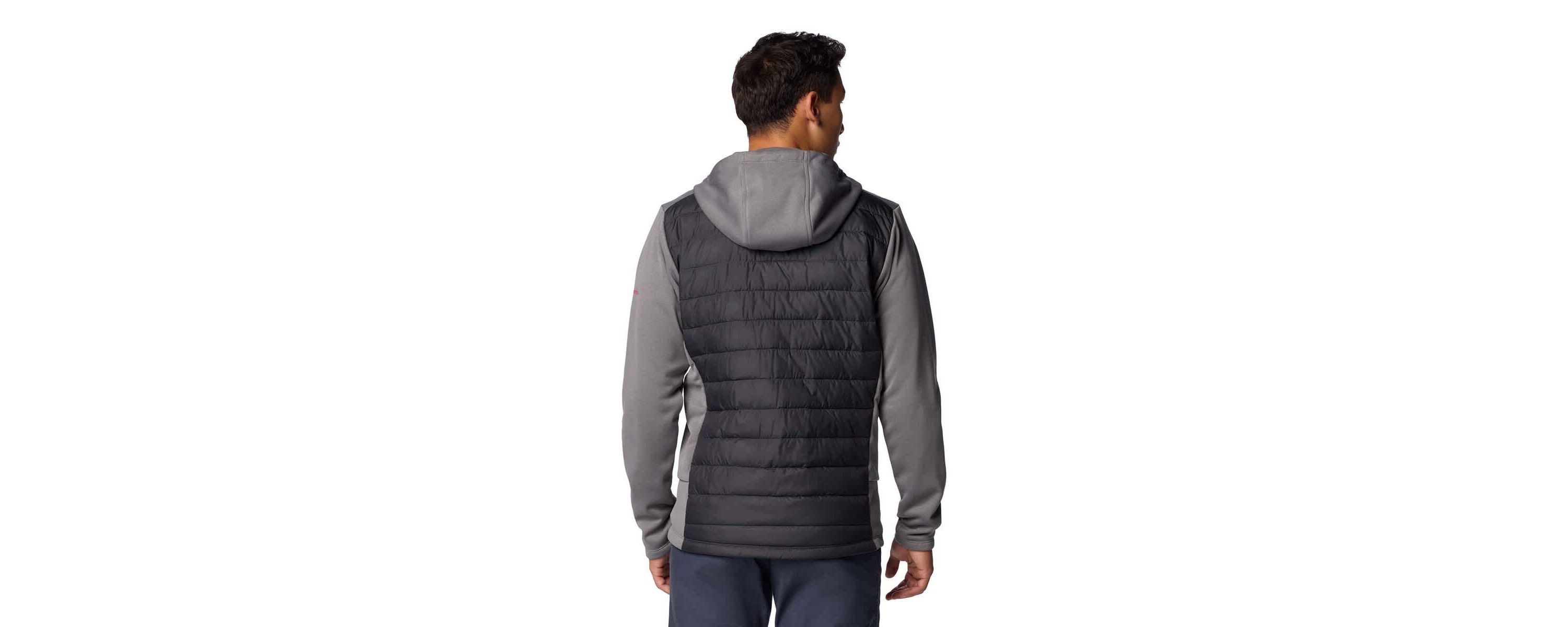 NCAA Charcoal/Gray Ohio State Buckeyes Out-Shield Hybrid Full-Zip Hoodie Jacket