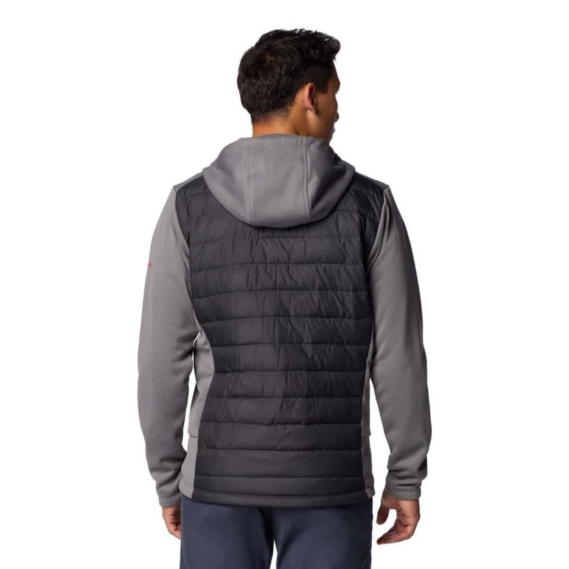 NCAA Charcoal/Gray Ohio State Buckeyes Out-Shield Hybrid Full-Zip Hoodie Jacket