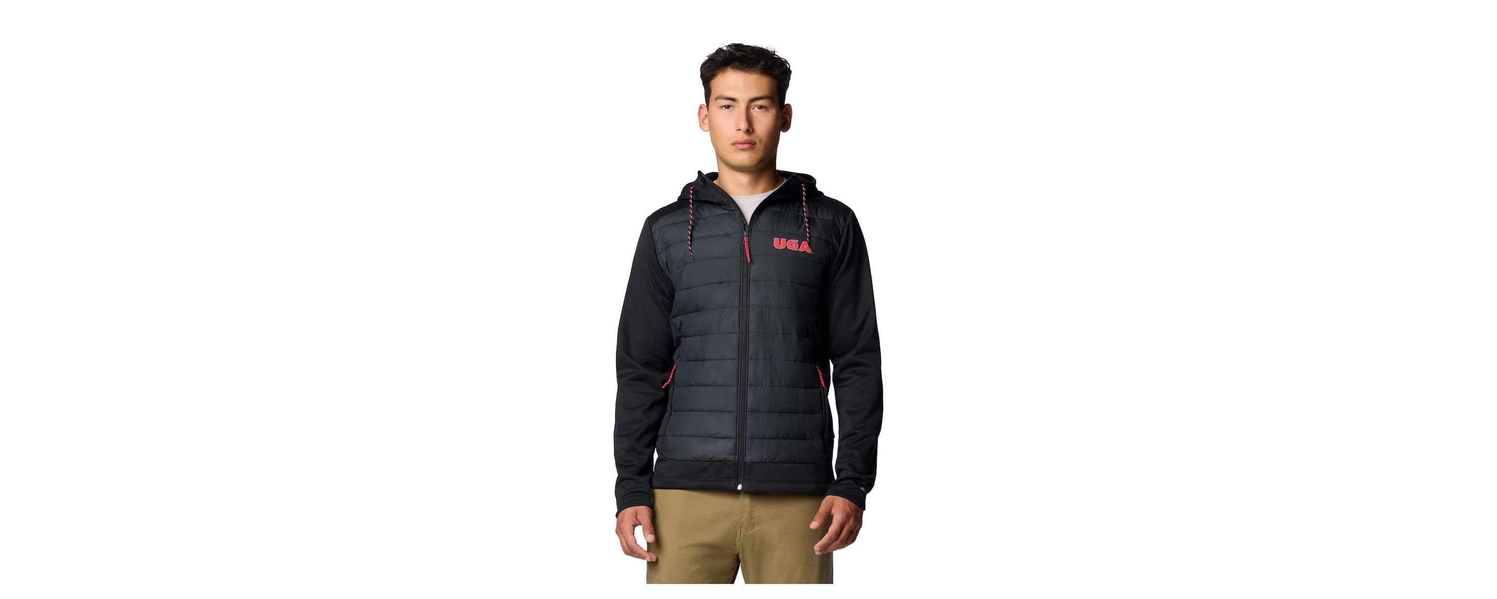 NCAA Georgia Bulldogs Out-Shield Hybrid Full-Zip Hoodie Jacket