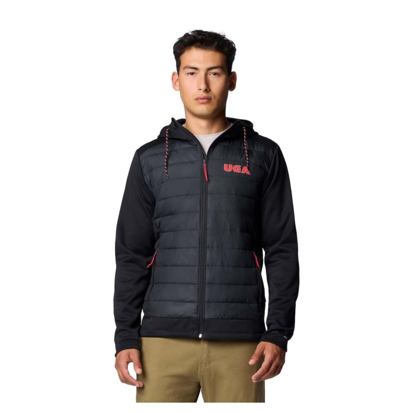 NCAA Georgia Bulldogs Out-Shield Hybrid Full-Zip Hoodie Jacket