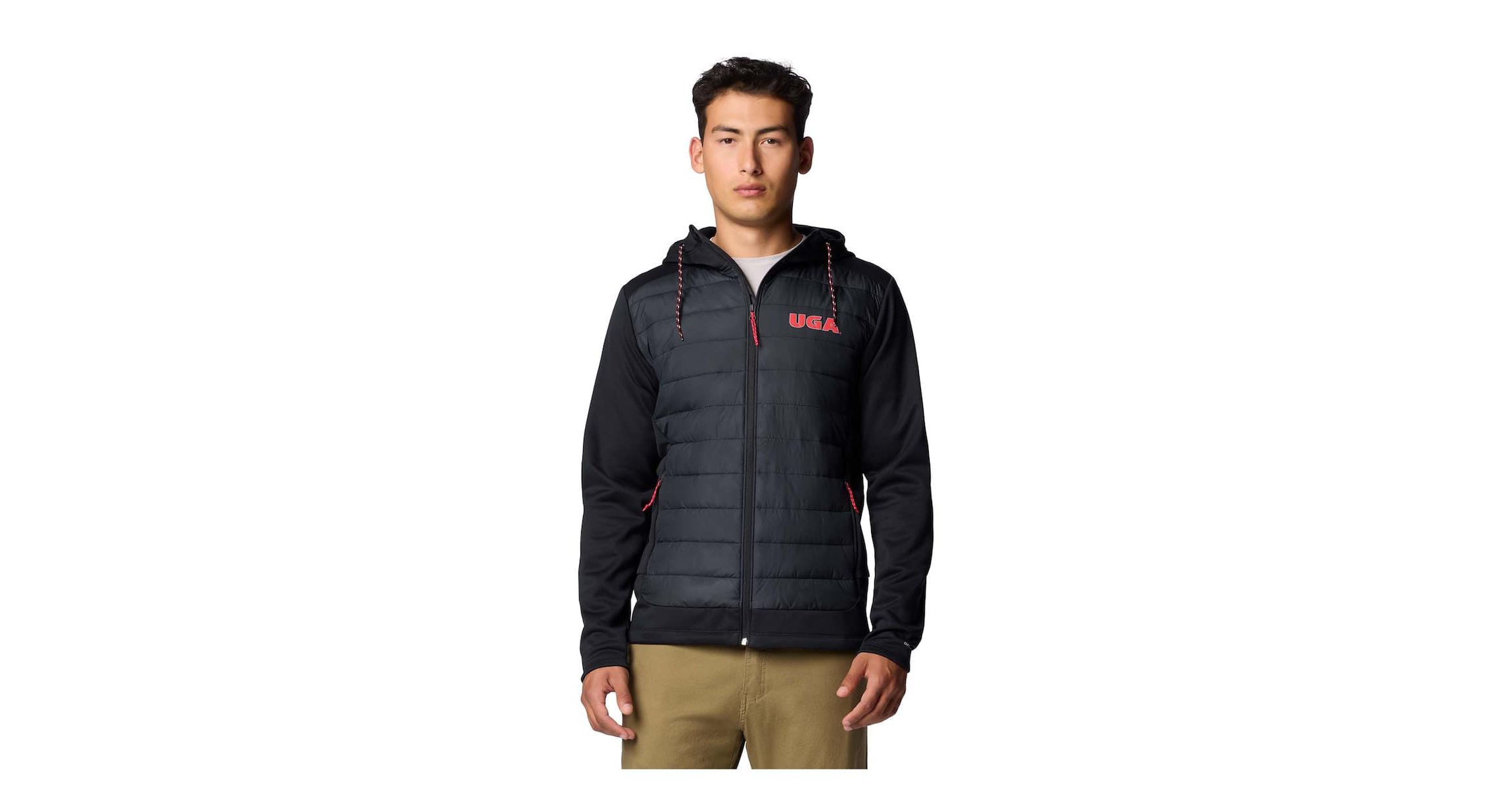 NCAA Georgia Bulldogs Out-Shield Hybrid Full-Zip Hoodie Jacket