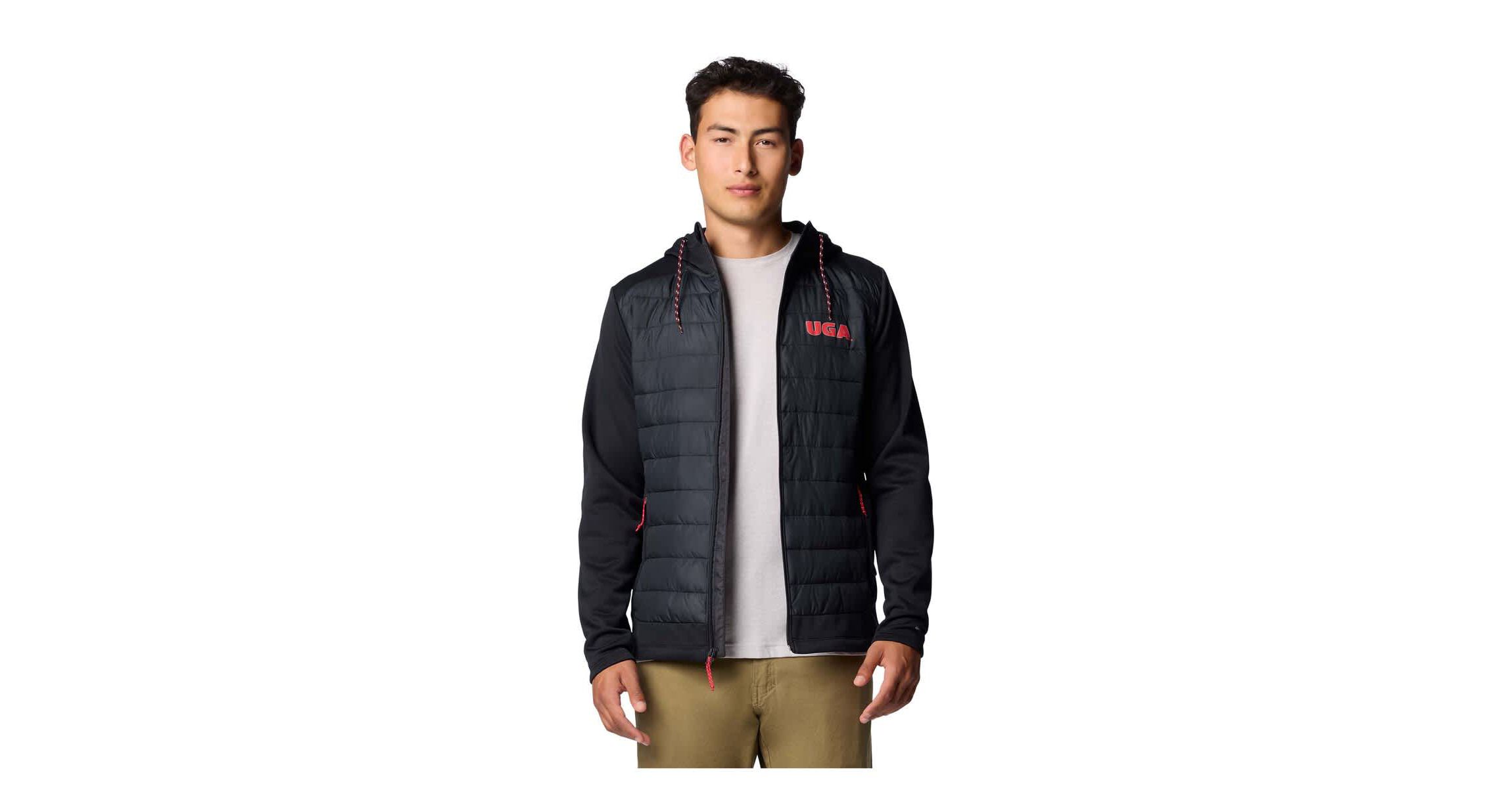 NCAA Georgia Bulldogs Out-Shield Hybrid Full-Zip Hoodie Jacket