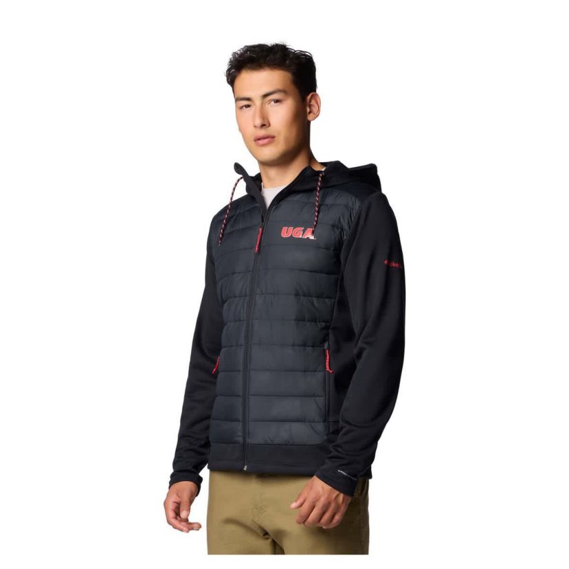 NCAA Georgia Bulldogs Out-Shield Hybrid Full-Zip Hoodie Jacket