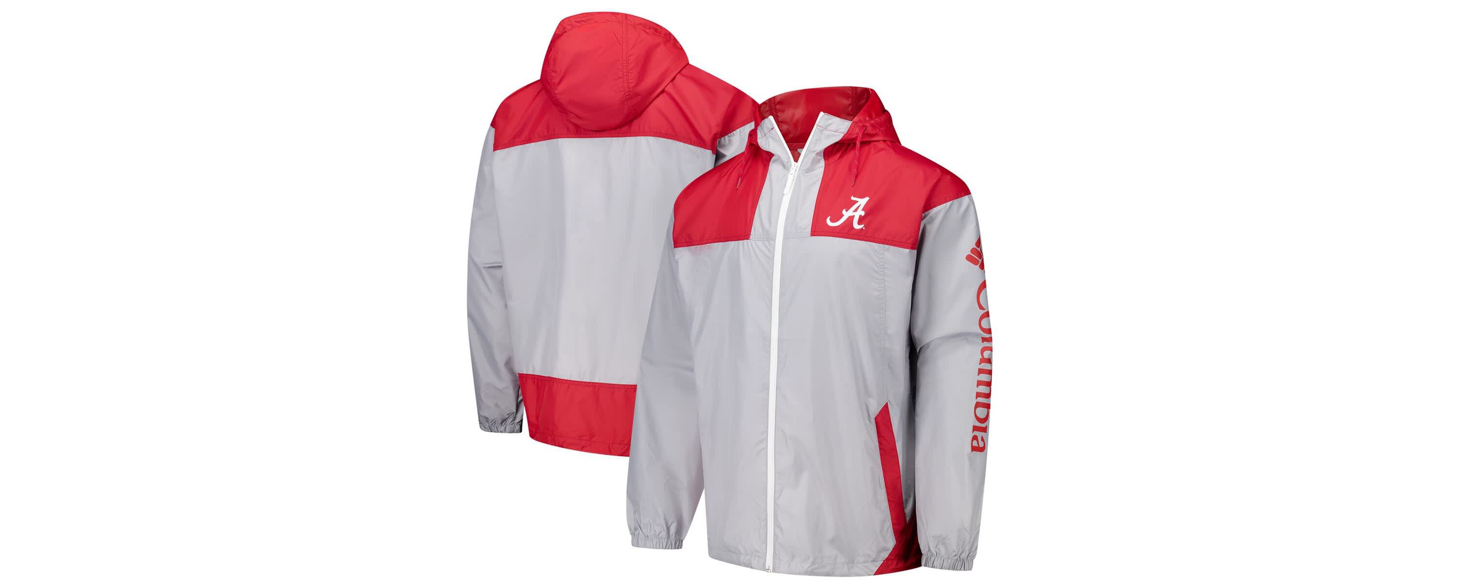 Alabama Crimson Tide NCAA Alabama Tide Flash Challenger II Omni-Shade Full-Zip Windbreaker Jacket