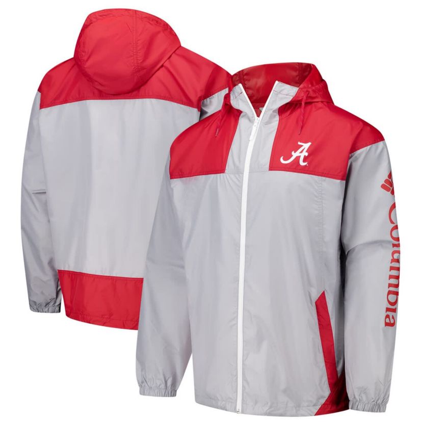 Alabama Crimson Tide NCAA Alabama Tide Flash Challenger II Omni-Shade Full-Zip Windbreaker Jacket