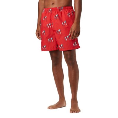 Columbia Men's NCAA Georgia Bulldogs Backcast III Printed Short, Red, Medium