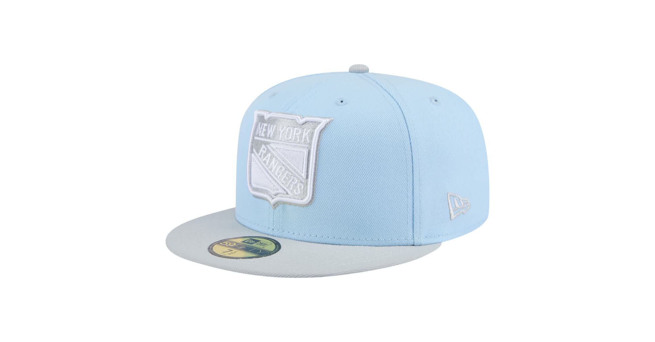 NHL Light Blue/Gray New York Rangers Color Pack 2-Tone 59FIFTY Fitted Hat