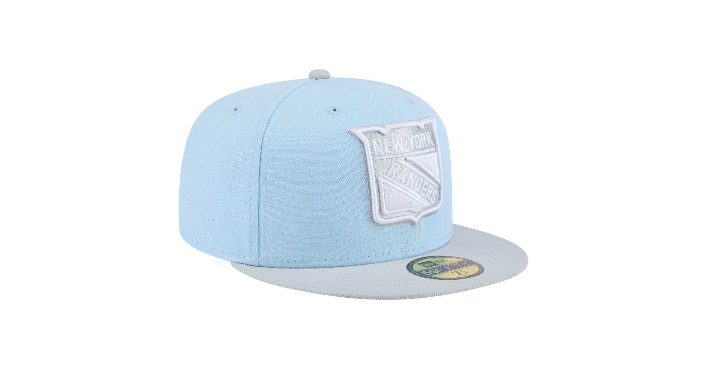NHL Light Blue/Gray New York Rangers Color Pack 2-Tone 59FIFTY Fitted Hat