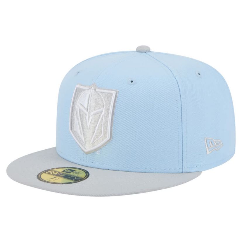 NHL Light Blue/Gray Vegas Golden Knights Color Pack Two-Tone 59FIFTY Fitted Hat