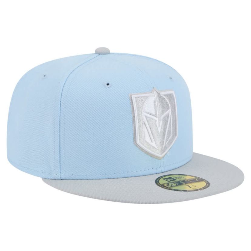 NHL Light Blue/Gray Vegas Golden Knights Color Pack Two-Tone 59FIFTY Fitted Hat