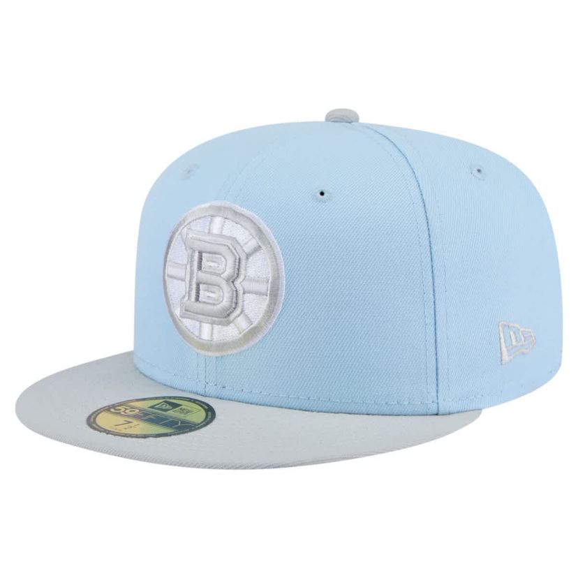 NHL Light Blue/Gray Color Pack Two-Tone 59FIFTY Fitted Hat
